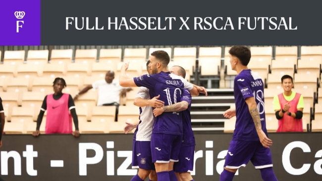 Embedded thumbnail for HIGHLIGHTS: FULL Hasselt 1-7 RSCA Futsal (F. LEAGUE)