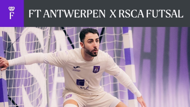 Embedded thumbnail for HIGHLIGHTS: FT Antwerpen 2-3 RSCA Futsal (Futsal League)