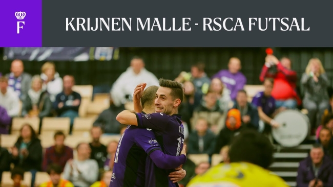 Embedded thumbnail for  HIGHLIGHTS: Krijnen Malle 3-9 RSCA Futsal (F. League)